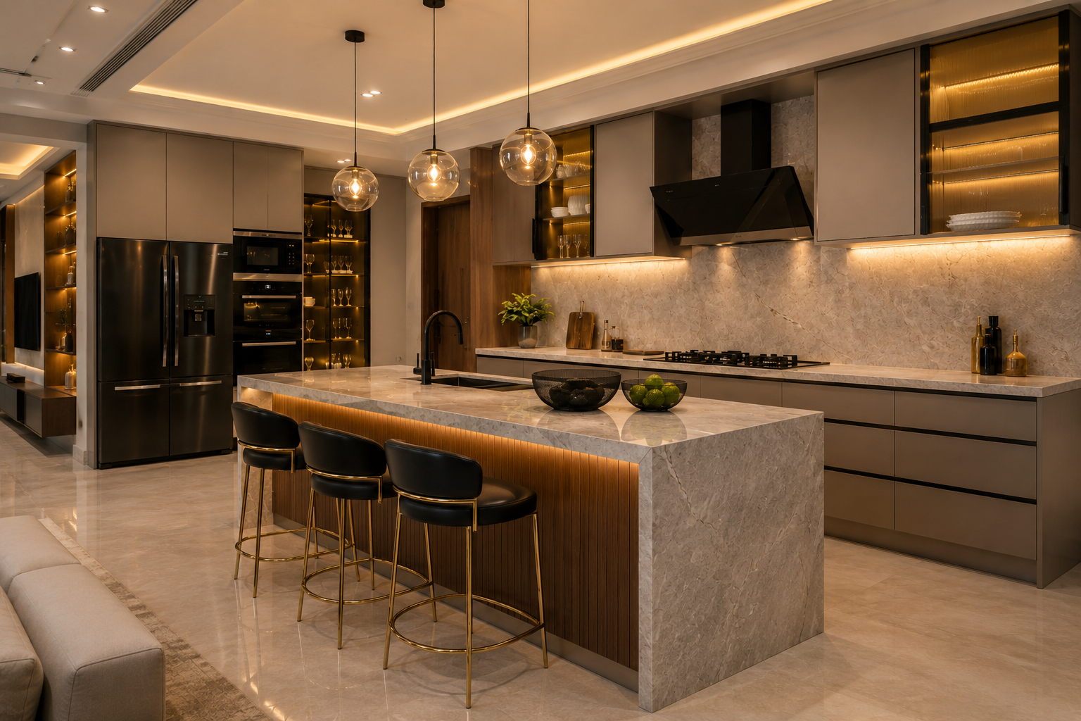 Contemporary 2 BHK Home