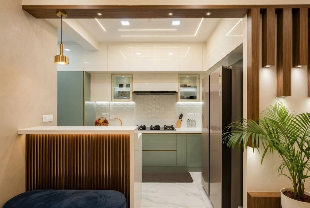 Kitchen23 Sage Walnut Lakshi Home Chennai