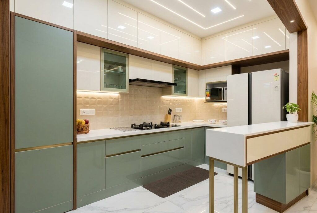 Kitchen29 Sage Walnut Lakshi Home Chennai