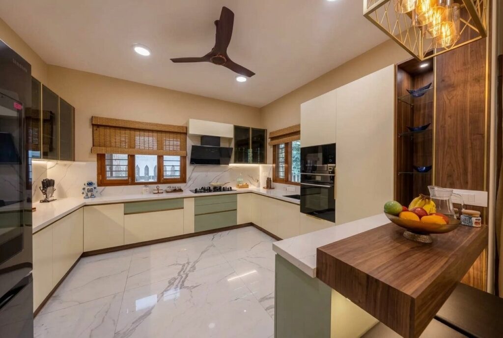 Kitchen9 Sage Walnut Lakshi Home Chennai