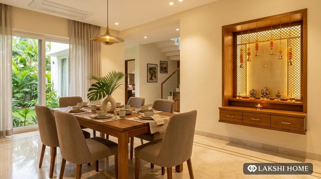 Solid Teak Pooja Mandir & Dining in Anna Nagar Chennai Lakshi Home Chennai