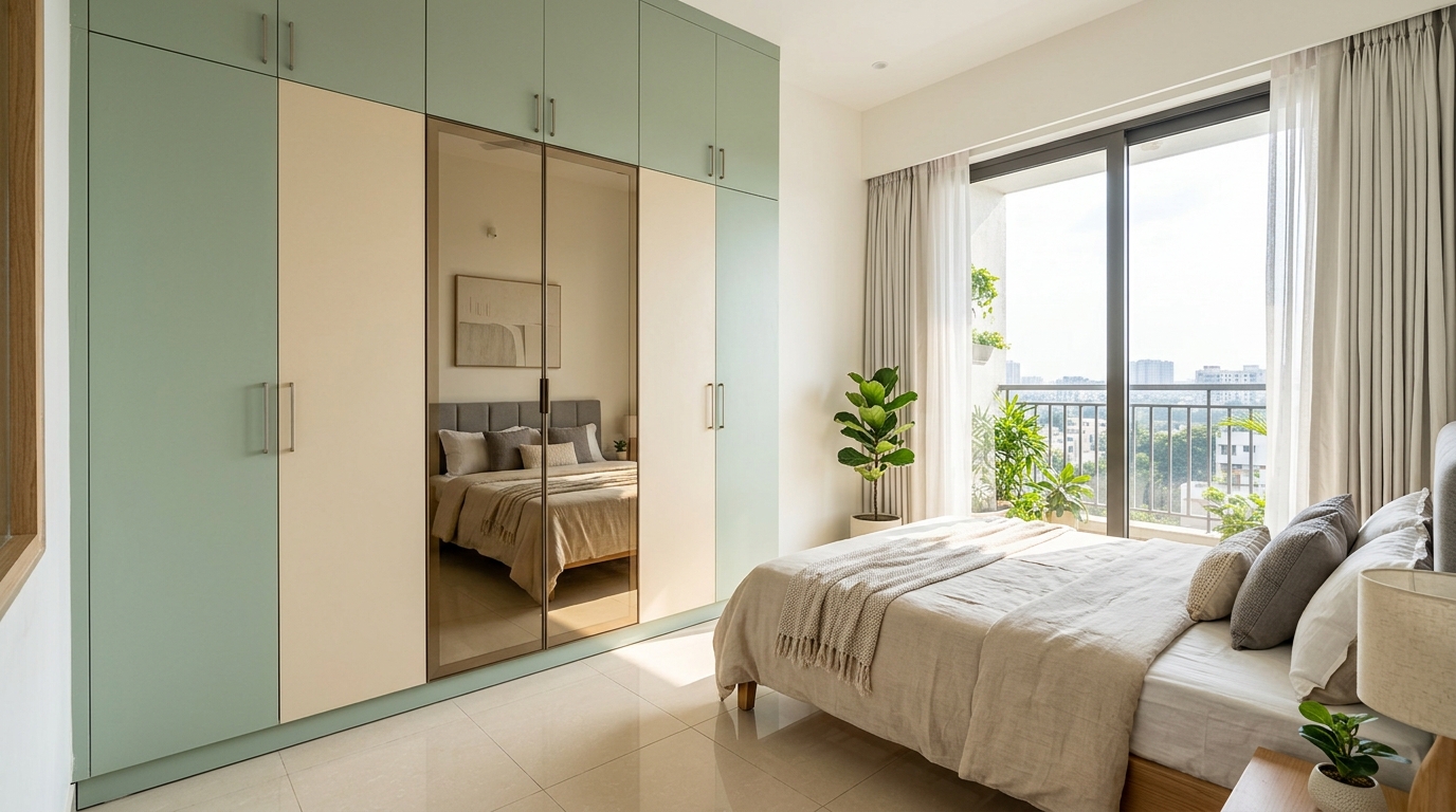 Bedroom Wardrobe Colour Combinations for Modern Chennai Homes (2026) Lakshi Home Chennai