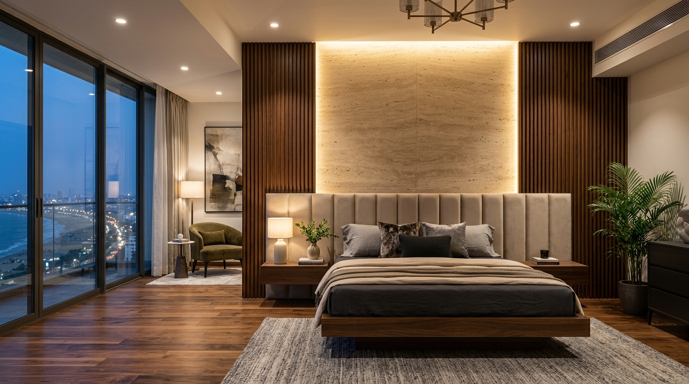 Bedroom Wall Panelling & Fluted Louver Designs in Chennai (2026) Lakshi Home Chennai