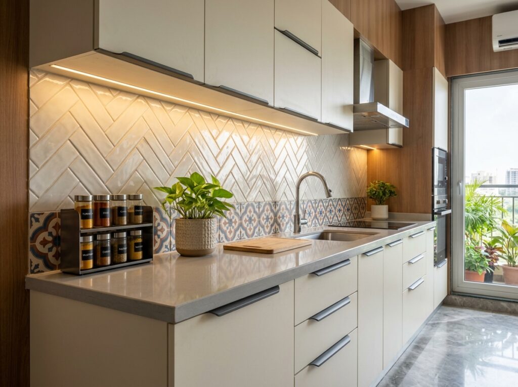 Modular Kitchen Dado Tiles & Backsplash Designs in Chennai (2026)