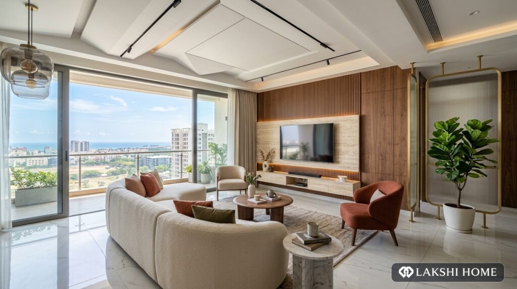 4BHK Luxury Turnkey Home Interior in Casagrand Zenith OMR Chennai - Lakshi Home Interior Chennai